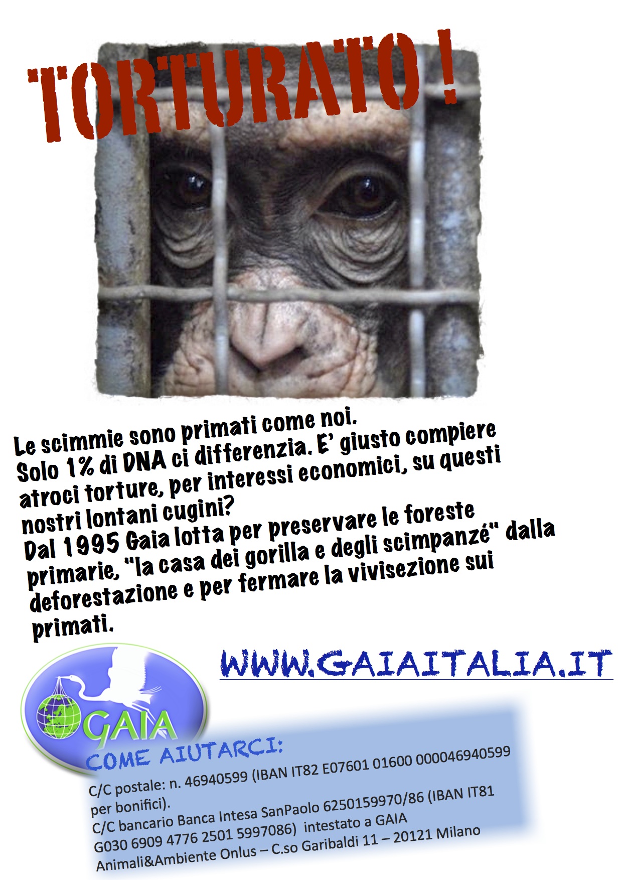 gaia - campagna anti-vivisezione